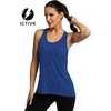image:imageICTIVE Workout Tops for Women Sleeveless Cross Back Muscle Racerback Exercise Tank ShirtsDark Blue