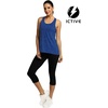 image:imageICTIVE Workout Tops for Women Sleeveless Cross Back Muscle Racerback Exercise Tank ShirtsDark Blue