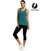 image:imageICTIVE Workout Tops for Women Sleeveless Cross Back Muscle Racerback Exercise Tank ShirtsDark Green