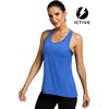 image:imageICTIVE Workout Tops for Women Sleeveless Cross Back Muscle Racerback Exercise Tank ShirtsRoyal Blue