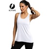 image:imageICTIVE Workout Tops for Women Sleeveless Cross Back Muscle Racerback Exercise Tank ShirtsWhite
