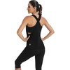 image:imageICTIVE Workout Tops for Women Sleeveless Open Back Muscle Racerback Exercise Tank ShirtsBlack