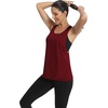 image:imageICTIVE Workout Tops for Women Sleeveless Open Back Muscle Racerback Exercise Tank ShirtsBurgundy