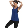 image:imageICTIVE Workout Tops for Women Sleeveless Open Back Muscle Racerback Exercise Tank ShirtsDark Blue