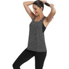 image:imageICTIVE Workout Tops for Women Sleeveless Open Back Muscle Racerback Exercise Tank ShirtsDark Gray