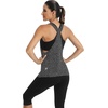 image:imageICTIVE Workout Tops for Women Sleeveless Open Back Muscle Racerback Exercise Tank ShirtsDark Gray
