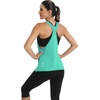 image:imageICTIVE Workout Tops for Women Sleeveless Open Back Muscle Racerback Exercise Tank ShirtsLightgreen