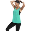 image:imageICTIVE Workout Tops for Women Sleeveless Open Back Muscle Racerback Exercise Tank ShirtsLightgreen