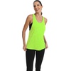 image:imageICTIVE Workout Tops for Women Sleeveless Open Back Muscle Racerback Exercise Tank ShirtsNeon Green