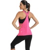 image:imageICTIVE Workout Tops for Women Sleeveless Open Back Muscle Racerback Exercise Tank ShirtsRose