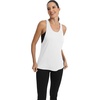 image:imageICTIVE Workout Tops for Women Sleeveless Open Back Muscle Racerback Exercise Tank ShirtsWhite