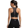 image:imageFihapyli ICTIVE Sports Bras for Women Wirefree Padded Racerback Mesh Back Workout Yoga Running BraBlack