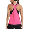 image:imageICTIVE Workout Tops for Women Sleeveless Open Back Muscle Racerback Exercise Tank ShirtsRose