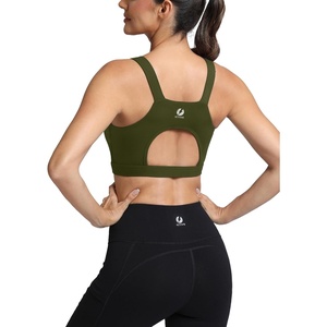image:imageICTIVE Sports Bras for Women High Support High Impact Bust Push up Racerback Workout Running BraArmy Green