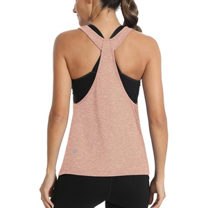 image:imageICTIVE Workout Tops for Women Sleeveless Open Back Muscle Racerback Exercise Tank ShirtsApricot
