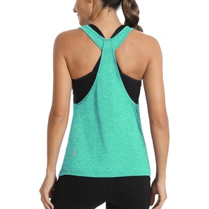 image:imageICTIVE Workout Tops for Women Sleeveless Open Back Muscle Racerback Exercise Tank ShirtsLightgreen