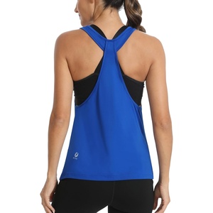 image:imageICTIVE Workout Tops for Women Sleeveless Open Back Muscle Racerback Exercise Tank ShirtsRoyal Blue